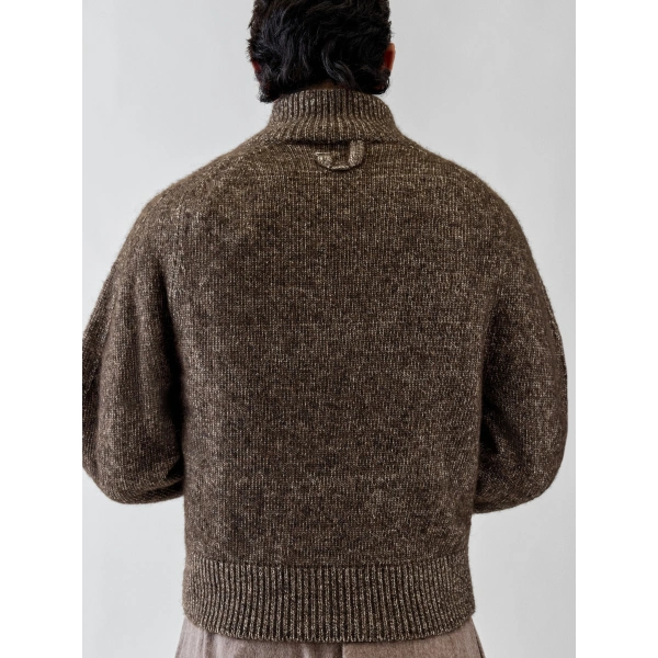 Jacquemus The Pilu Cardigan in Brown | Cardigan | Coveti