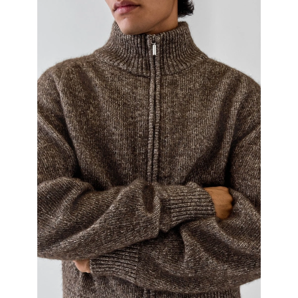 Jacquemus The Pilu Cardigan in Brown | Cardigan | Coveti