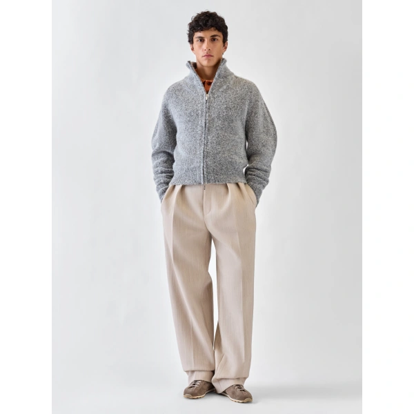 Jacquemus The Pilu Cardigan in Dark Grey | Cardigan | Coveti
