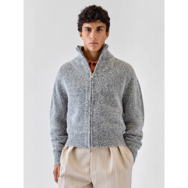 Jacquemus The Pilu Cardigan in Dark Grey | Cardigan | Coveti