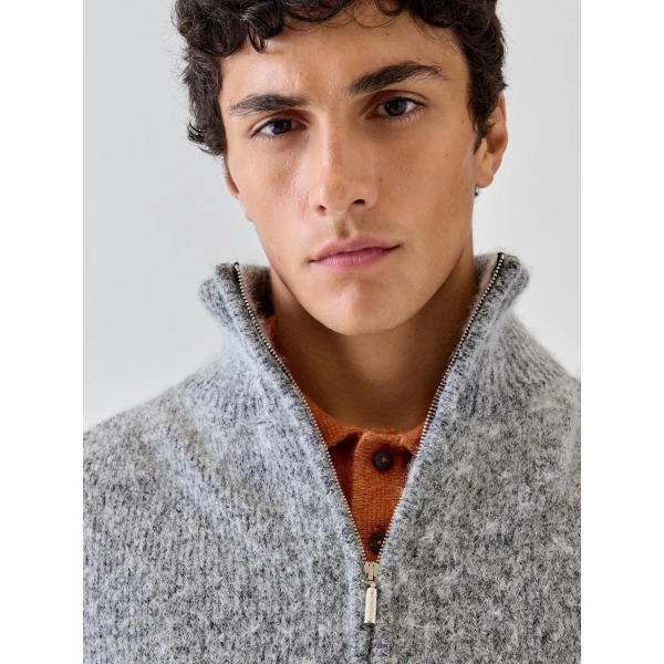 Jacquemus The Pilu Cardigan in Dark Grey | Cardigan | Coveti