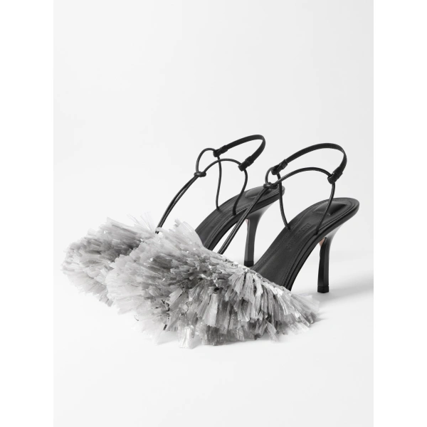 Jacquemus The Pina Sandals in Silver | Sandals | Coveti