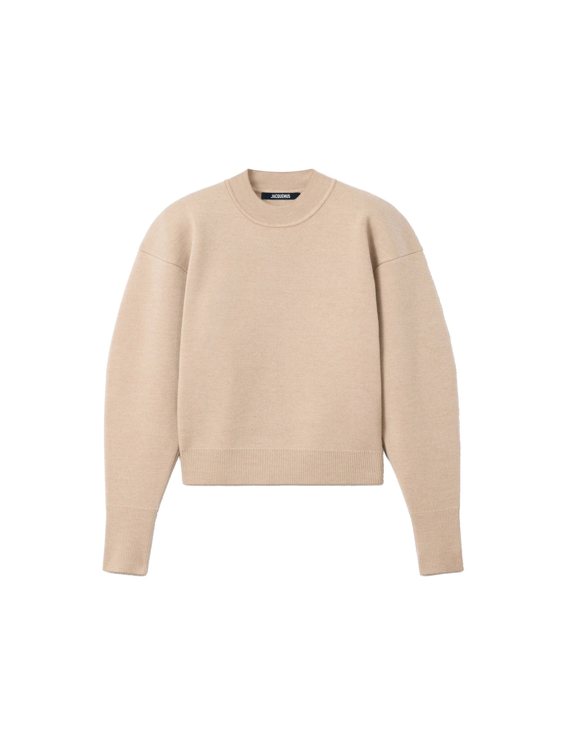 Jacquemus-The-Pique-Sweater-in-Multi-Beige-coveti-white Jacquemus Pique Sweater knit