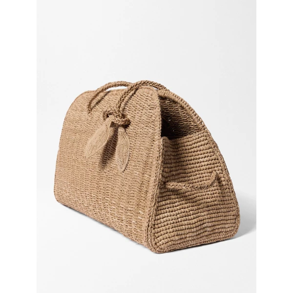 raffia tote bag