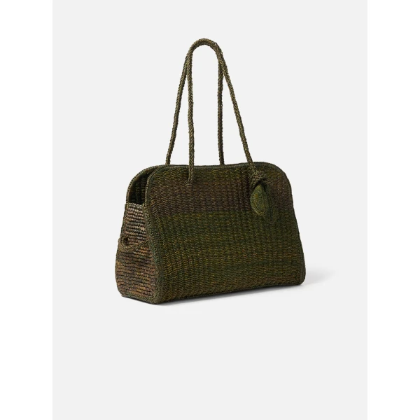 green tote bag