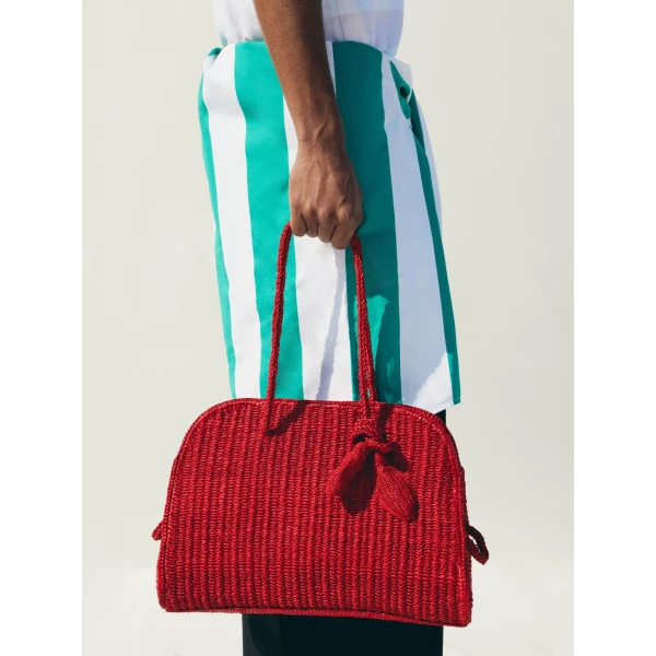 raffia tote bag