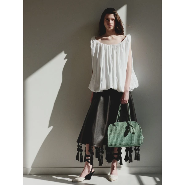 raffia tote bag