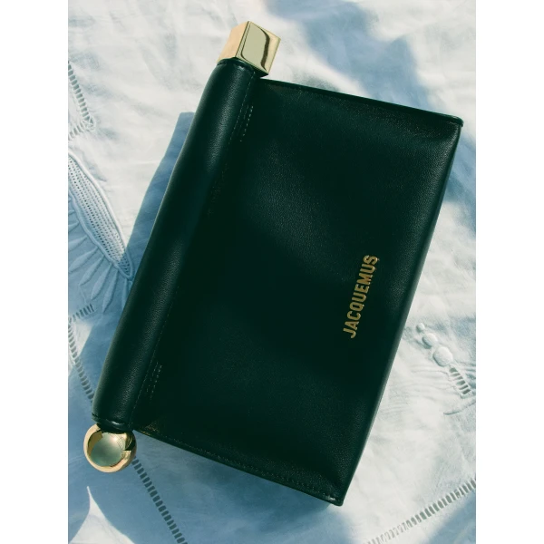 lamb leather clutch