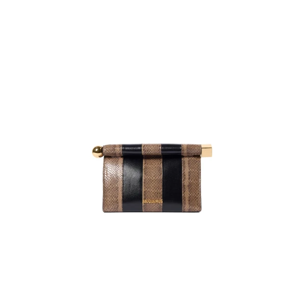 The Rond Carre Bag in Black and Beige