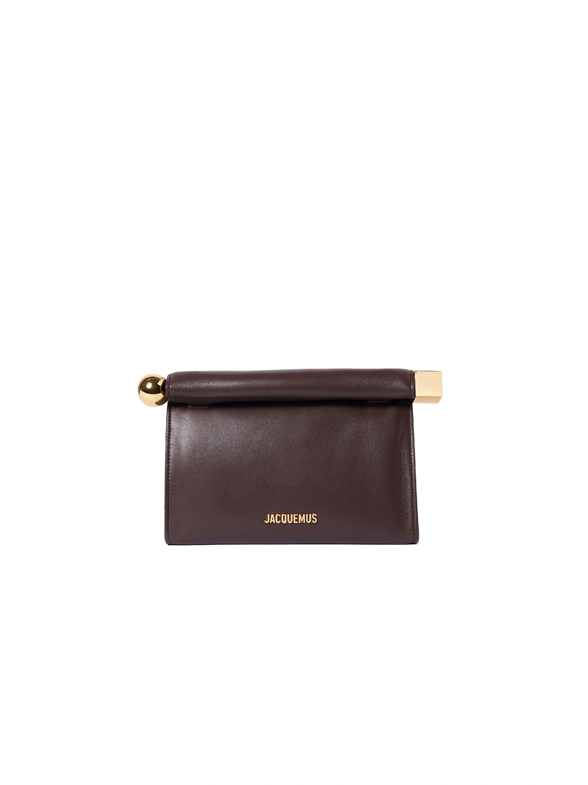 Jacquemus The Rond Carre Bag in Midnight Brown Jacquemus The Rond Carre Bag in Midnight Brown | Clutch Bags | Coveti