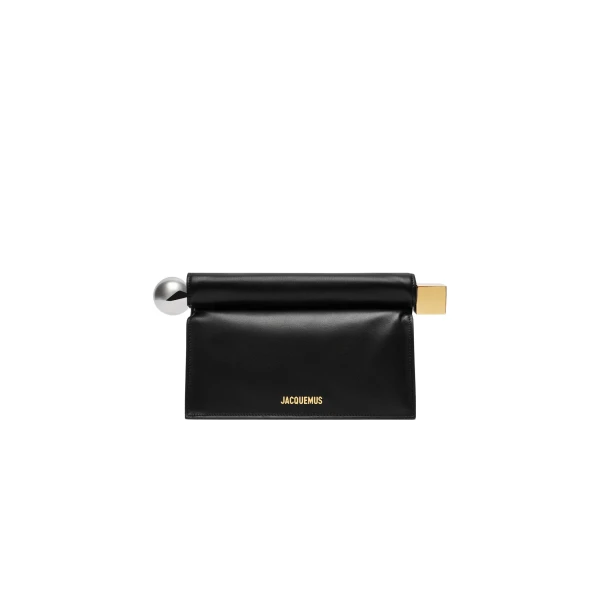 The Rond Carre Clutch in Black