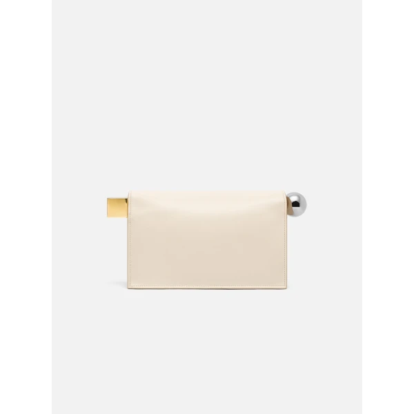 light ivory Jacquemus clutch
