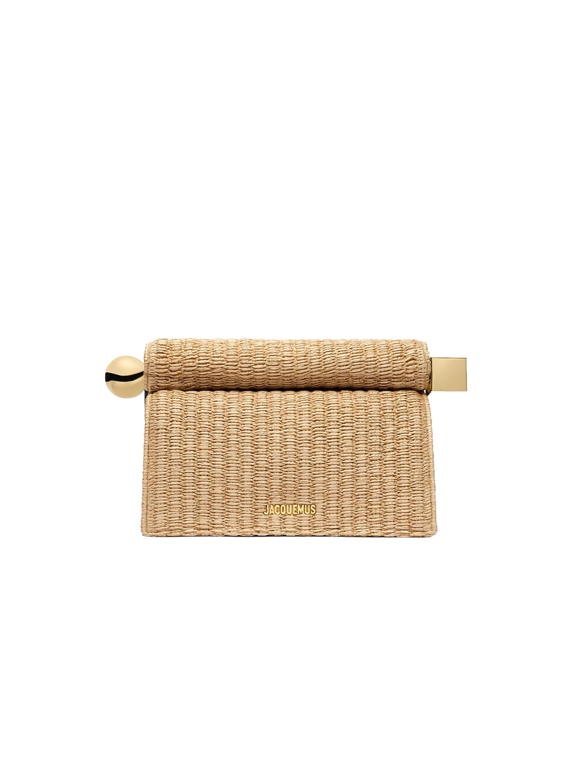 Jacquemus-The-Rond-Carre-Clutch-in-Natural-and-Black-coveti-white Jacquemus Rond Carre Clutch