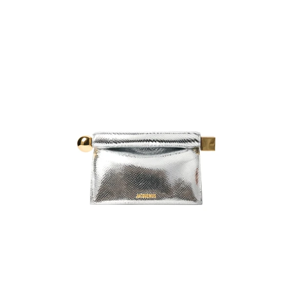 The Rond Carre Clutch in Silver