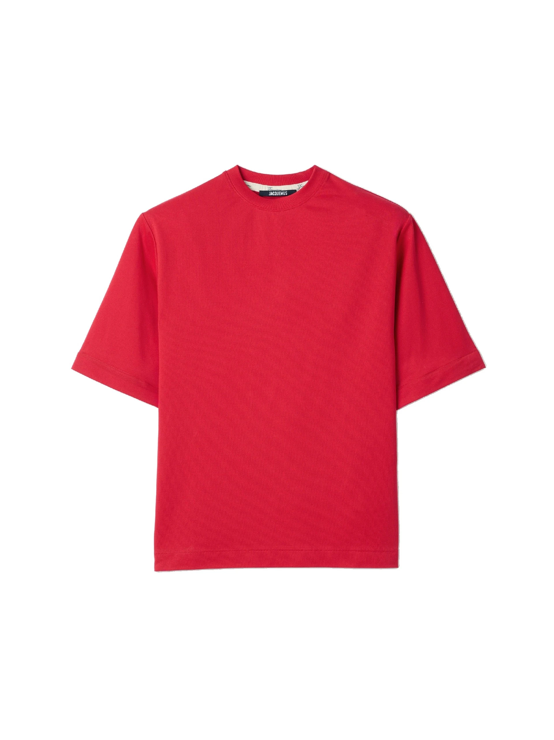 Jacquemus-The-Rond-Carre-T-Shirt-in-Red-coveti-white Jacquemus Rond Carre T-Shirt top