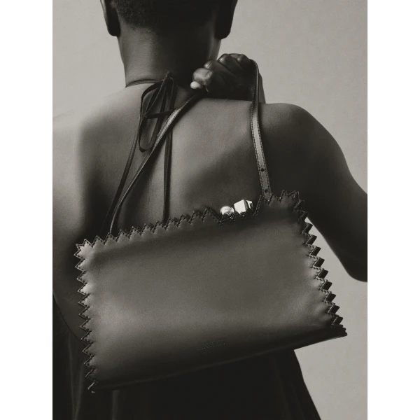 black Jacquemus shoulder bag