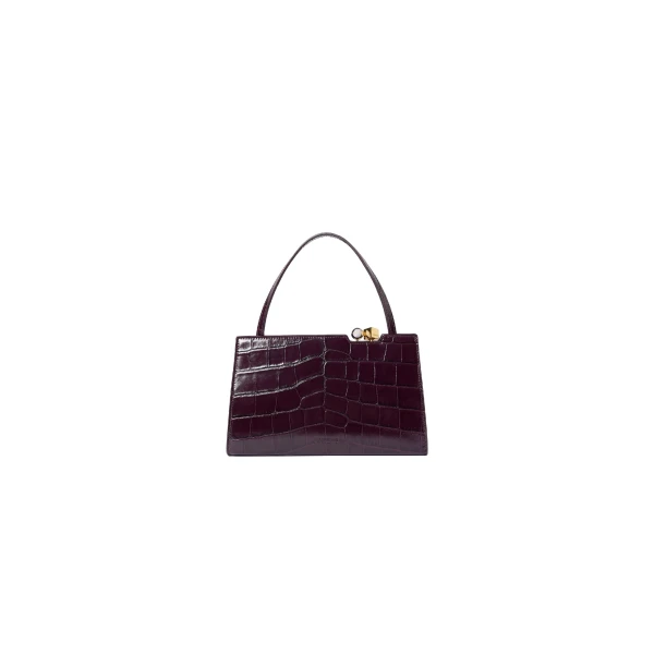 The Salon Bag in Dark Burgundy