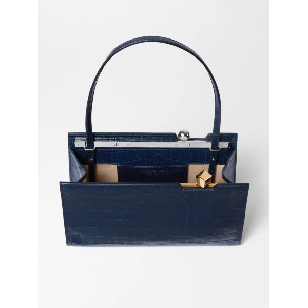 blue shoulder bag