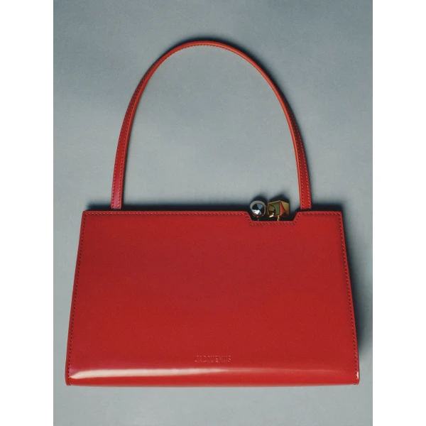 red Jacquemus shoulder bag