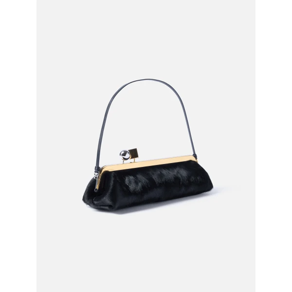 black Jacquemus clutch
