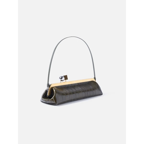 dark khaki Jacquemus clutch