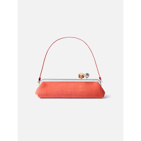 calf leather clutch