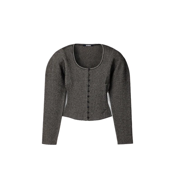 The Sera Cardigan in Dark Beige