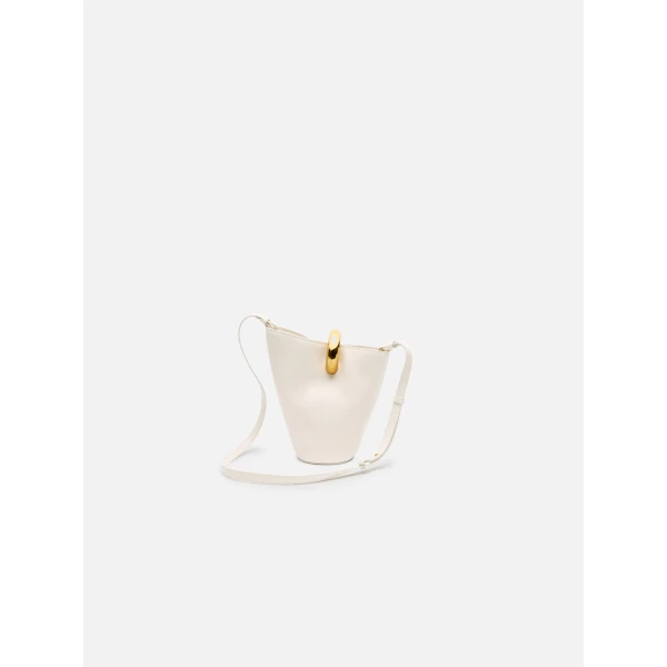 ivory bucket bag