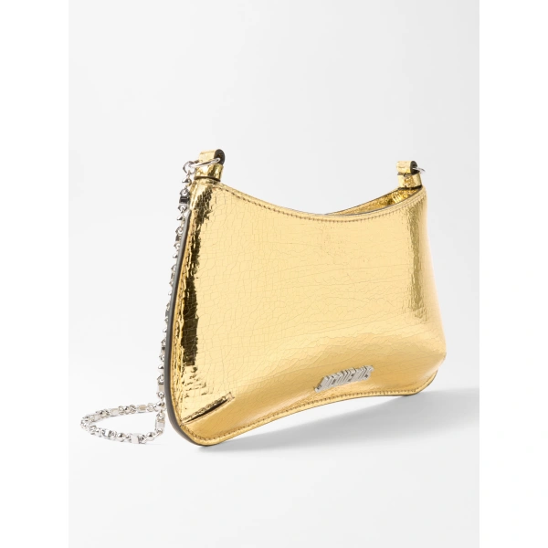 Jacquemus The Small Bisou Chaine Bag in Gold | Shoulder & Crossbody Bags | Coveti