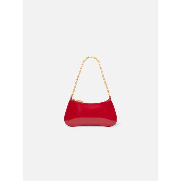 red and gold Jacquemus shoulder bag