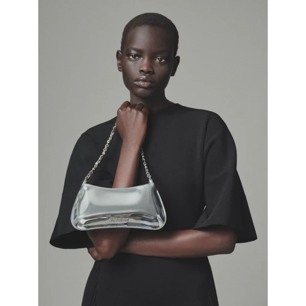 silver Jacquemus shoulder bag