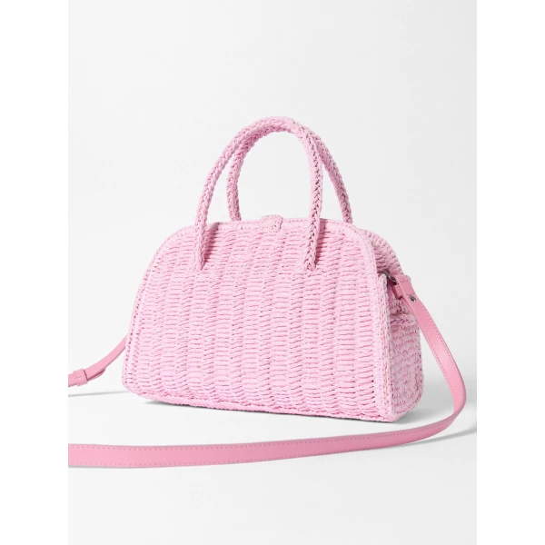 pink tote bag