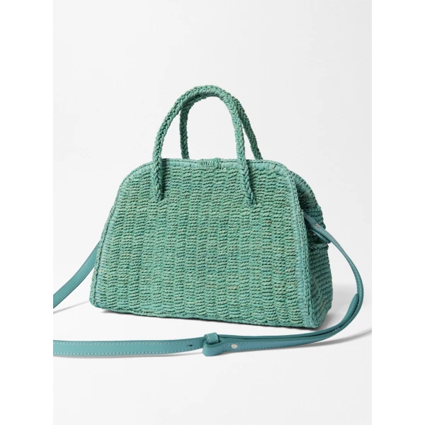 raffia tote bag
