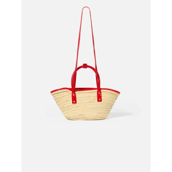 red Jacquemus tote bag