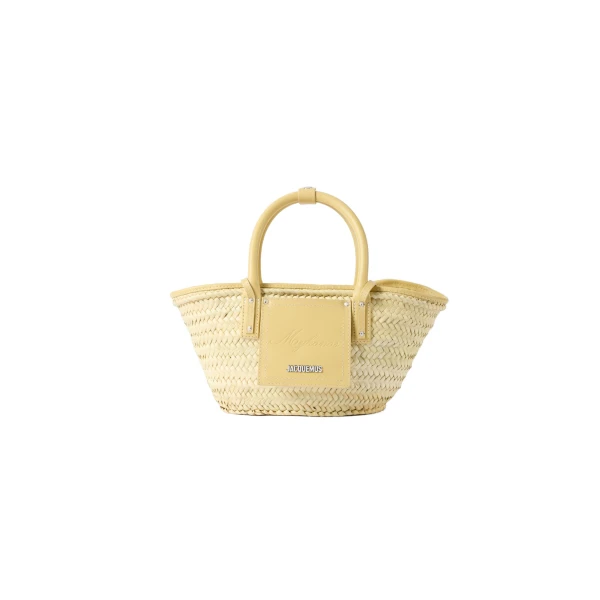 The Small Soli Mykonos Resort Basket in Mykonos Pale Yellow