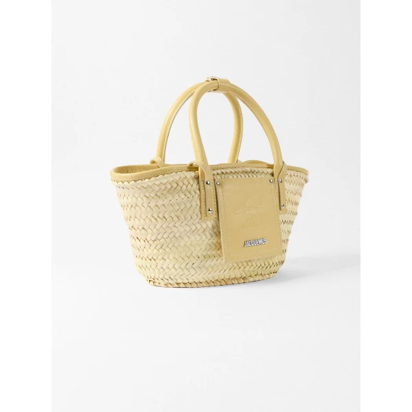 saint tropez pale yellow Jacquemus tote bag
