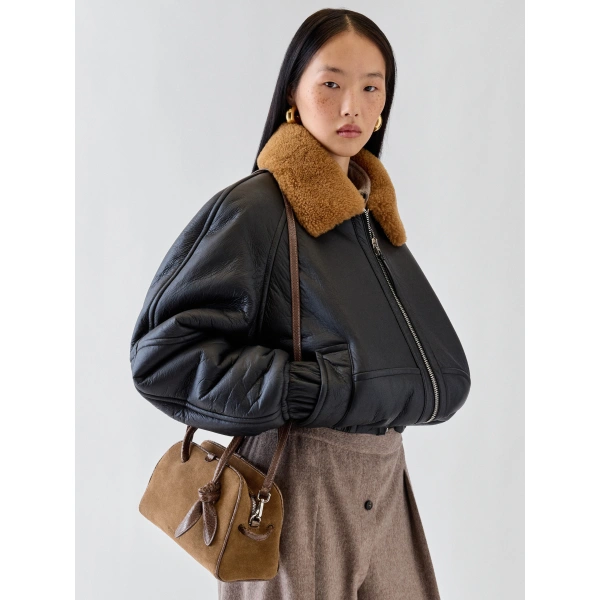 Jacquemus The Small Turismo Bag in Brown and Brown | Totes & Top-Handle Bags | Coveti