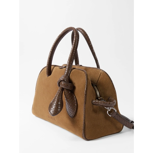 Jacquemus The Small Turismo Bag in Brown and Brown | Totes & Top-Handle Bags | Coveti