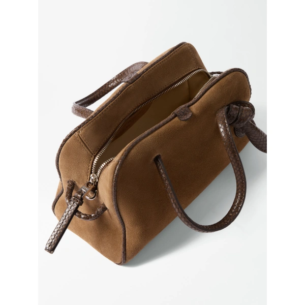 Jacquemus The Small Turismo Bag in Brown and Brown | Totes & Top-Handle Bags | Coveti