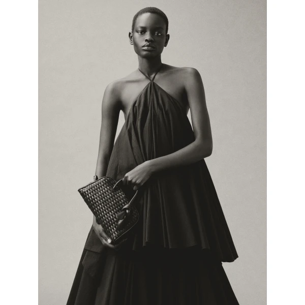 dark brown Jacquemus tote bag
