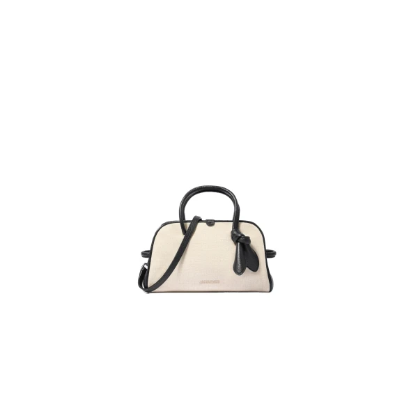 The Small Turismo Bag in Light Greige and Black