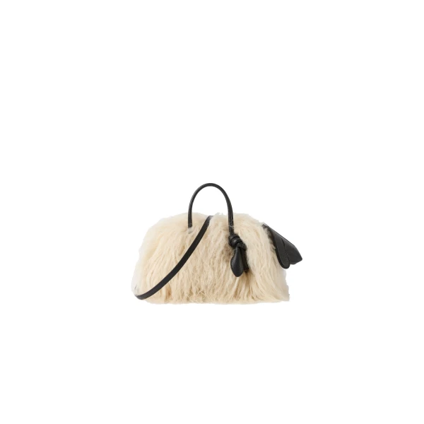 The Small Turismo Bag in Off-White and Black