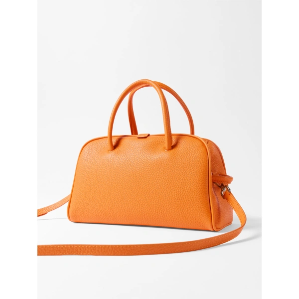 Jacquemus The Small Turismo Bag in Orange and Brown Reindeer | Totes & Top-Handle Bags | Coveti