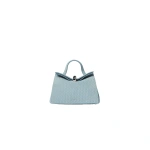 Jacquemus The Small Valerie Bag in Blue Grey | Shoulder & Crossbody Bags | Coveti