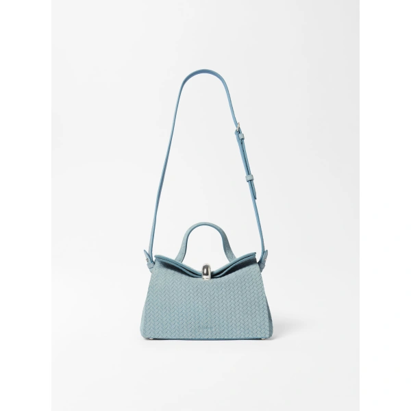 Jacquemus The Small Valerie Bag in Blue Grey | Shoulder & Crossbody Bags | Coveti