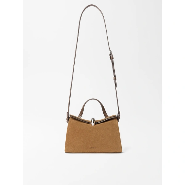 Jacquemus The Small Valerie Bag in Brown and Brown | Shoulder & Crossbody Bags | Coveti