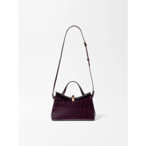 red shoulder bag