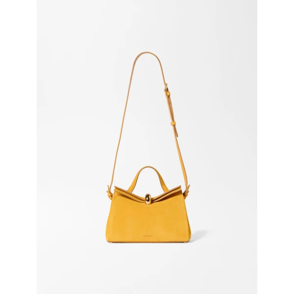 yellow shoulder bag
