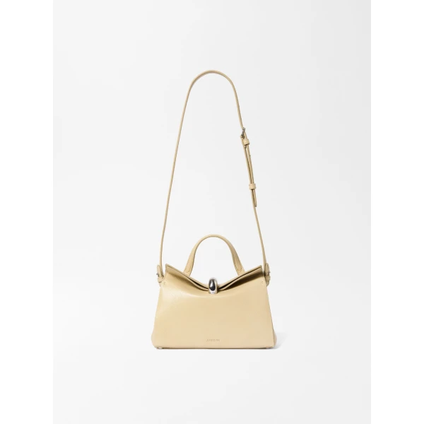 beige shoulder bag