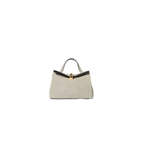 The Small Valerie Bag in Greige and Black